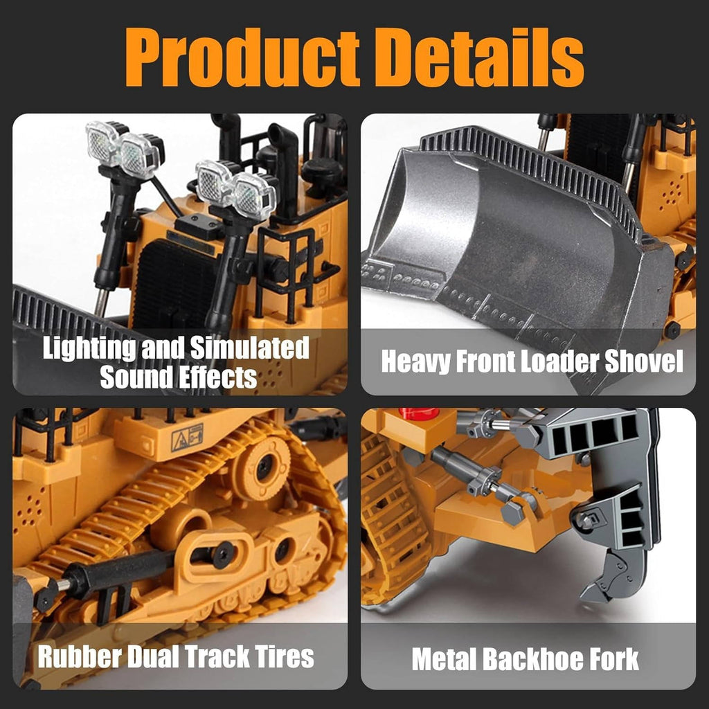 4WD RC Excavator, Bulldozer & Dump Truck