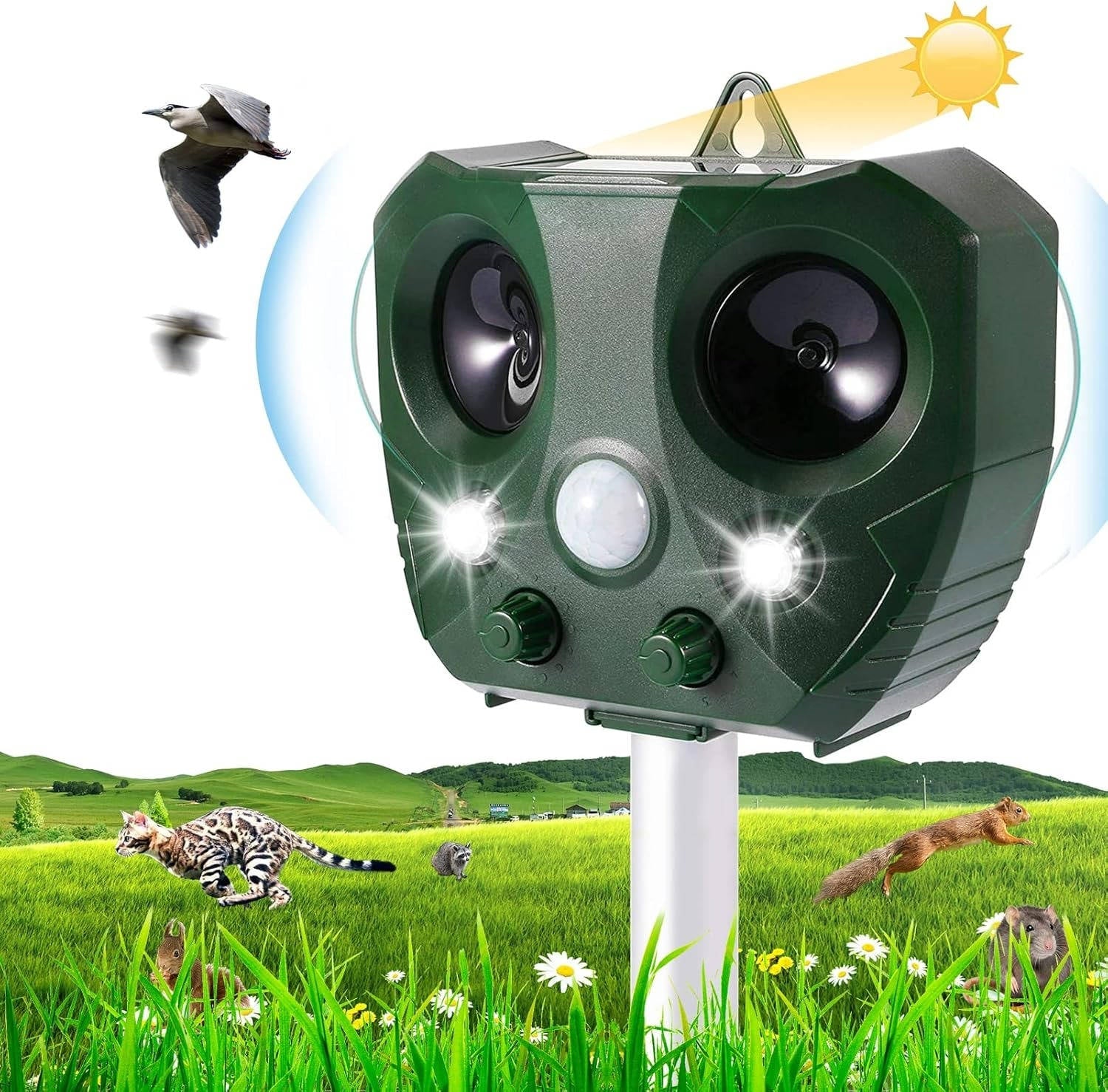 Ultrasonic Pigeon & Bird Scarer Pest Defender