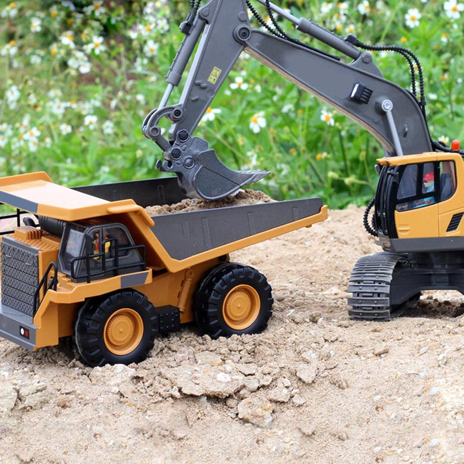 4WD RC Excavator, Bulldozer & Dump Truck