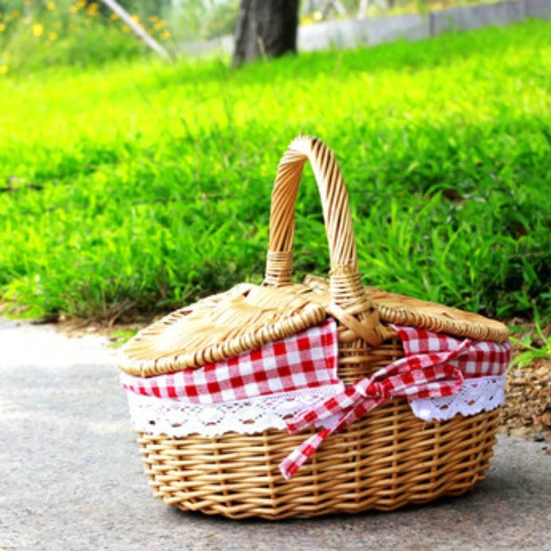 Natural Wicker Picnic Basket