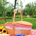 Natural Wicker Picnic Basket