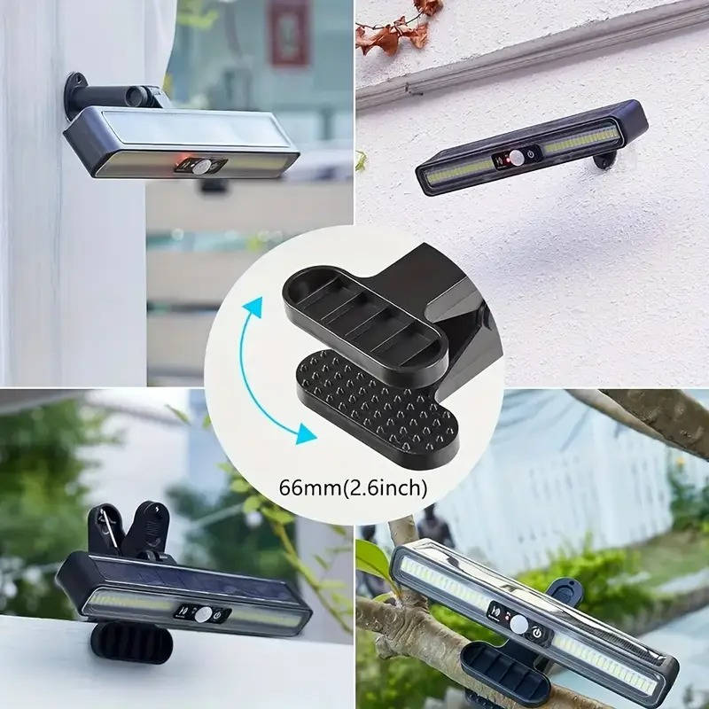 Portable Solar Fence Lights (2 Pack)