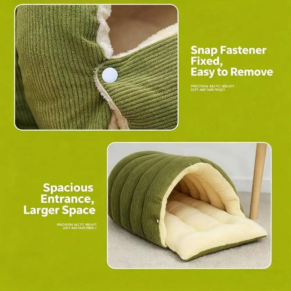 Washable Closed-Off Winter Cat Bed