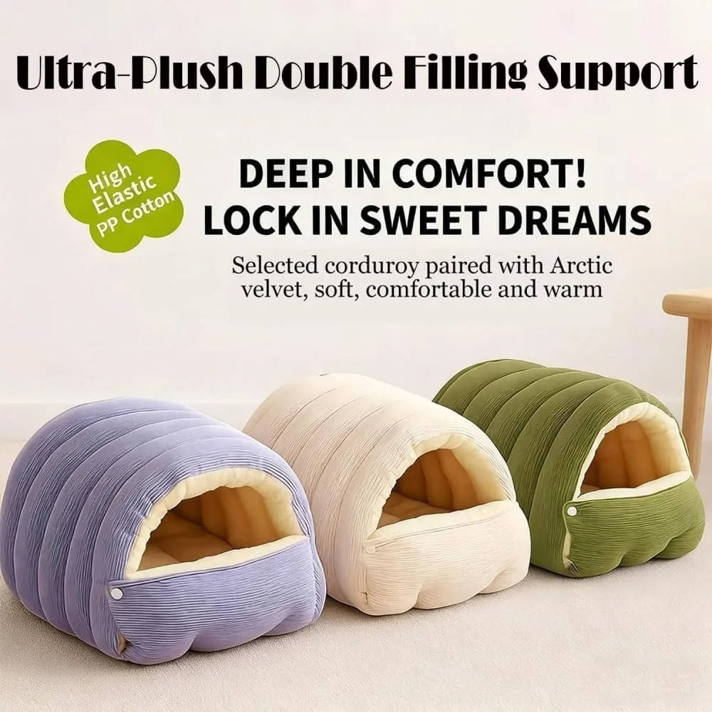 Washable Closed-Off Winter Cat Bed