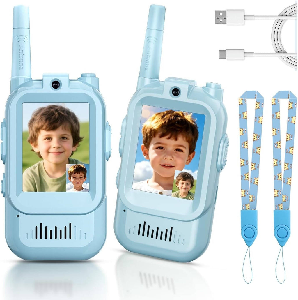Kids Walkie Talkies 2-Pack, Voice & Chat