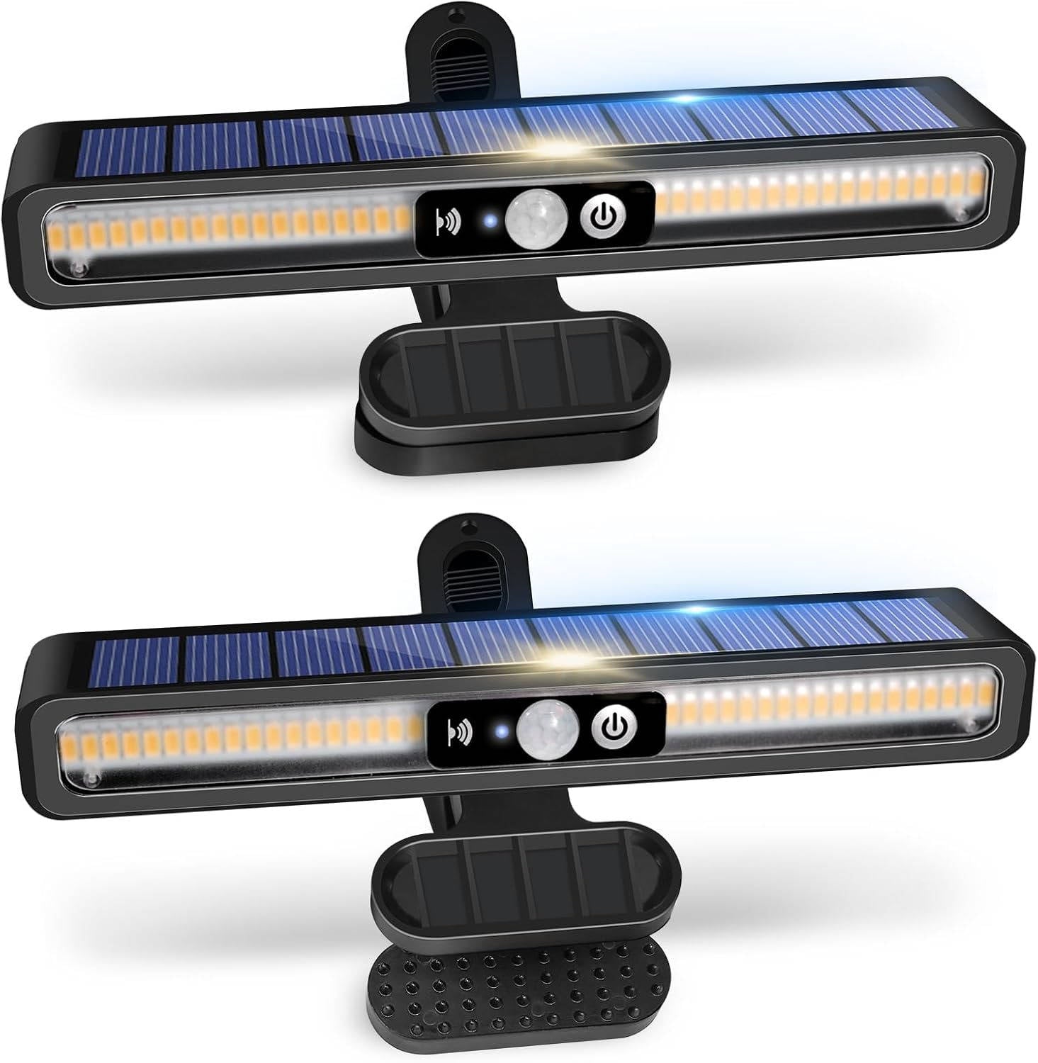 Portable Solar Fence Lights (2 Pack)