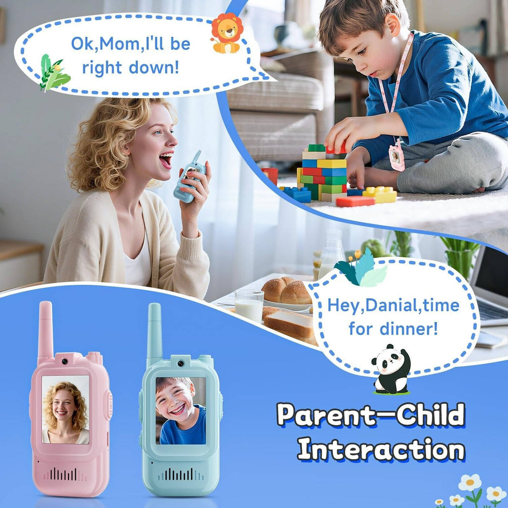 Kids Walkie Talkies 2-Pack, Voice & Chat