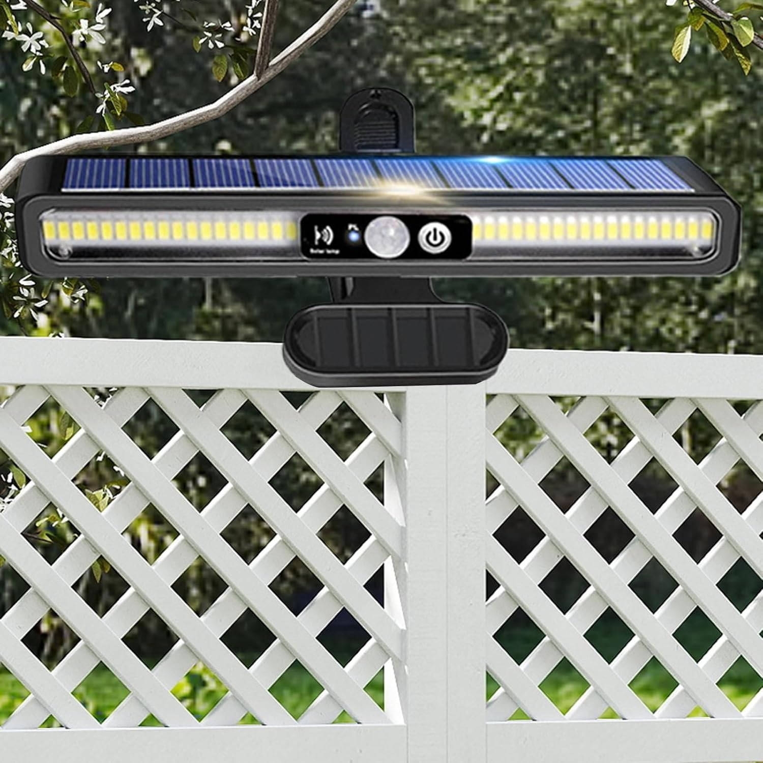 Portable Solar Fence Lights (2 Pack)