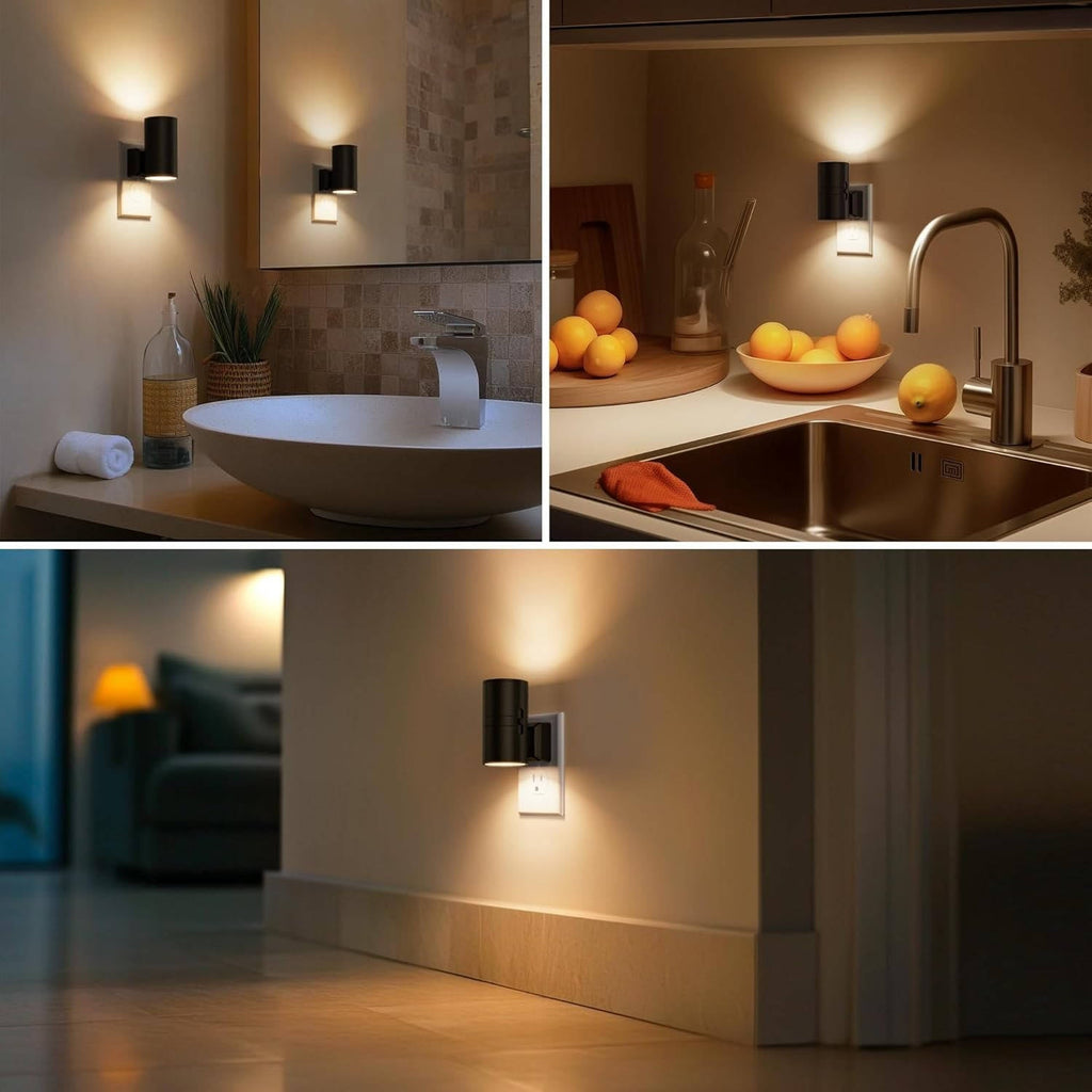 Wall Outlet with Built-In Night Lights