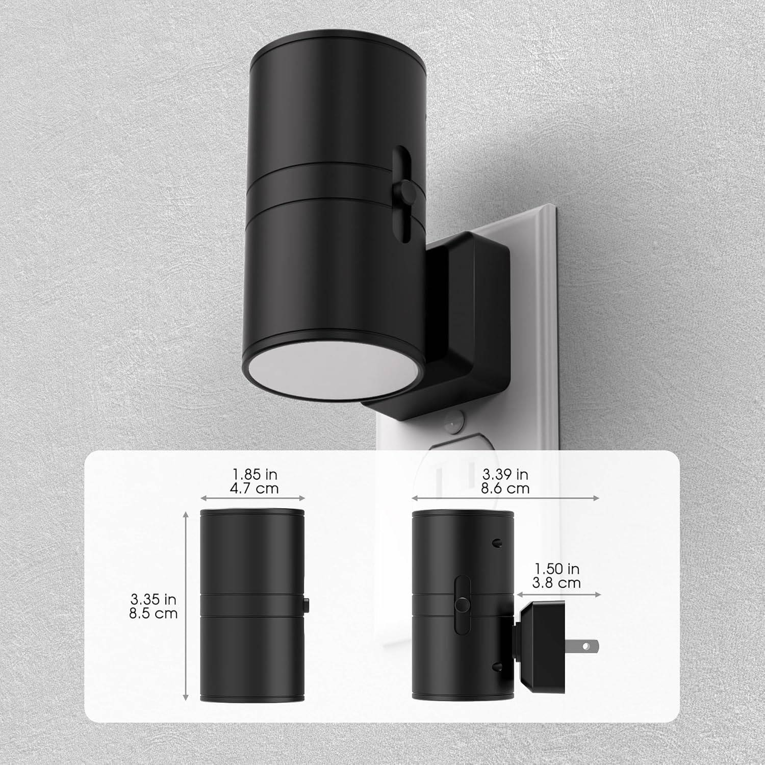 Wall Outlet with Built-In Night Lights