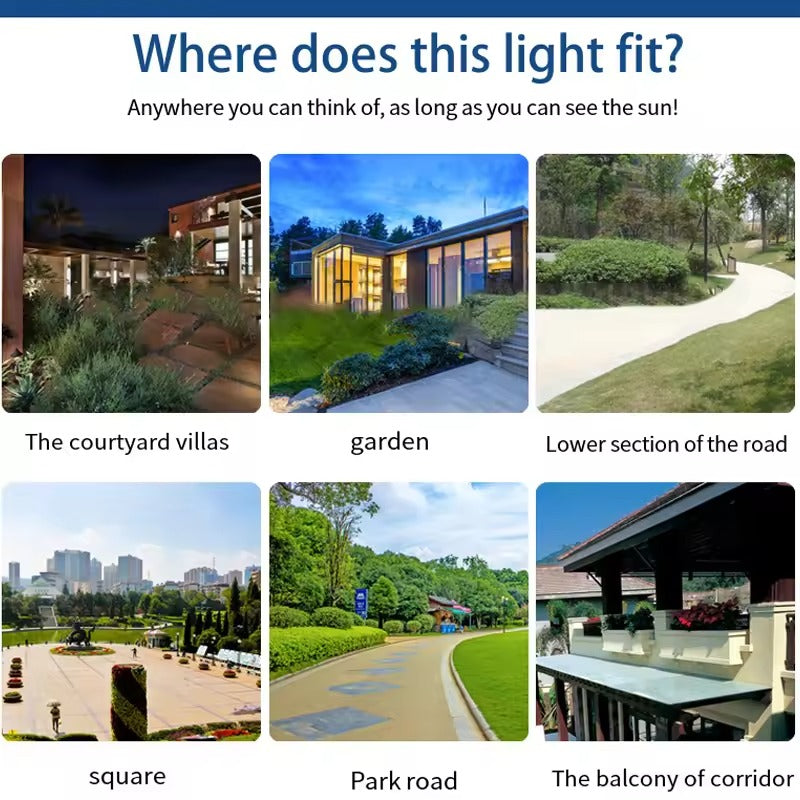 LED Solar Outdoor Light with Remote