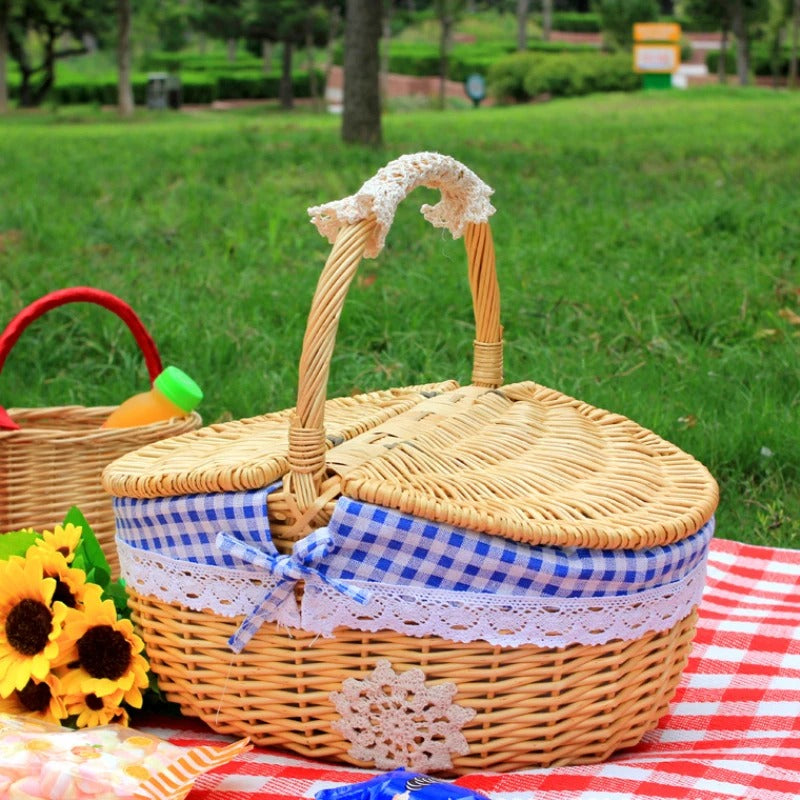Natural Wicker Picnic Basket