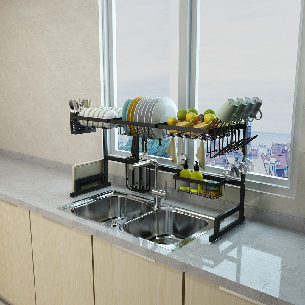 Over-Sink Stainless Dish Drying Rack