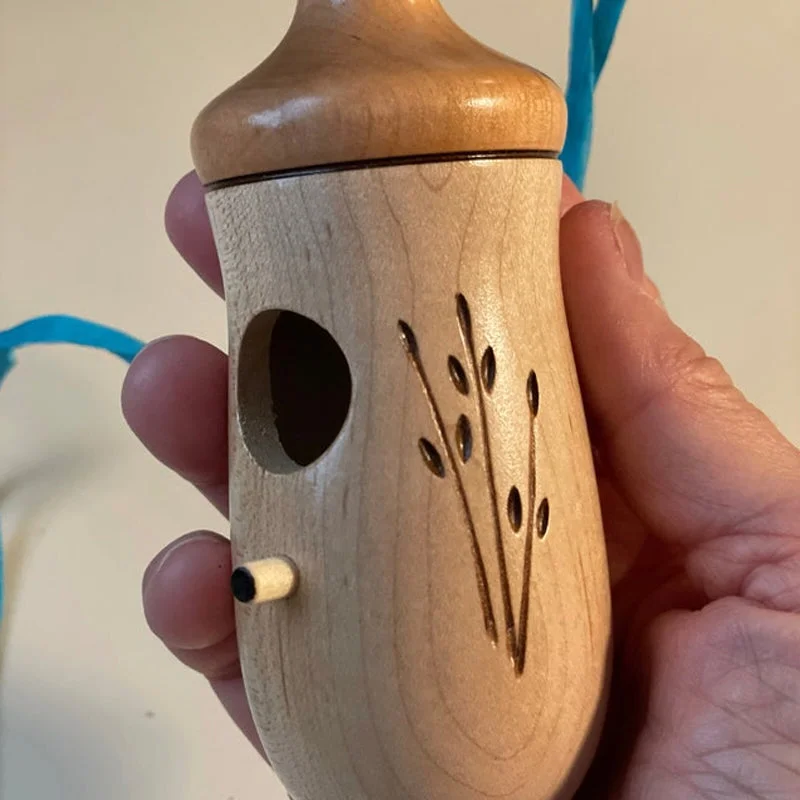 Wooden Hummingbird House Natural Garden Nest Box