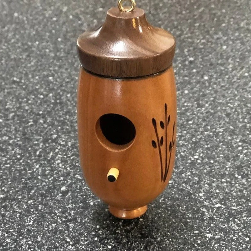 Wooden Hummingbird House Natural Garden Nest Box
