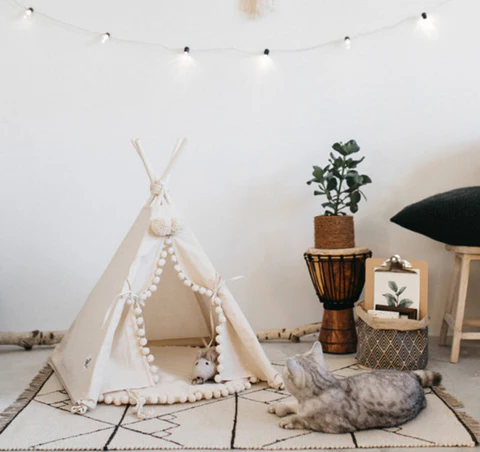 Bohemian Pet TeePee Tent
