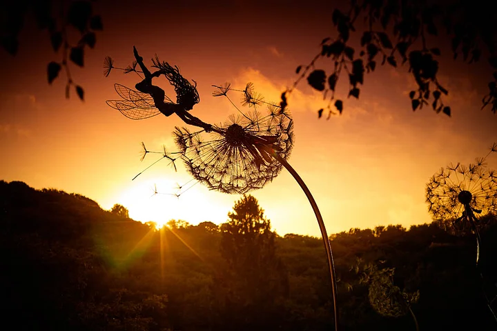Fairy & Dandelion Garden Stakes