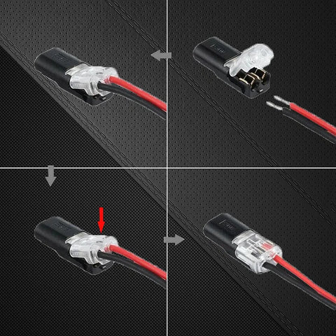 Double-Wire Push-In Connector Set
