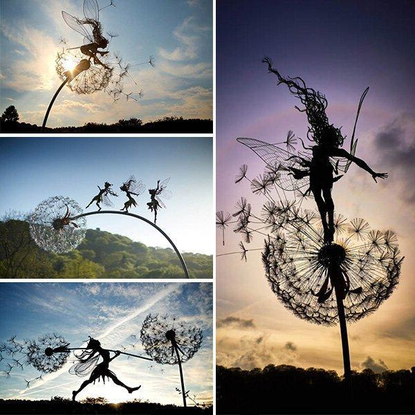 Fairy & Dandelion Garden Stakes