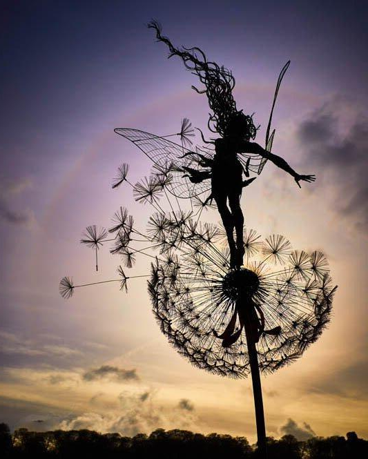 Fairy & Dandelion Garden Stakes
