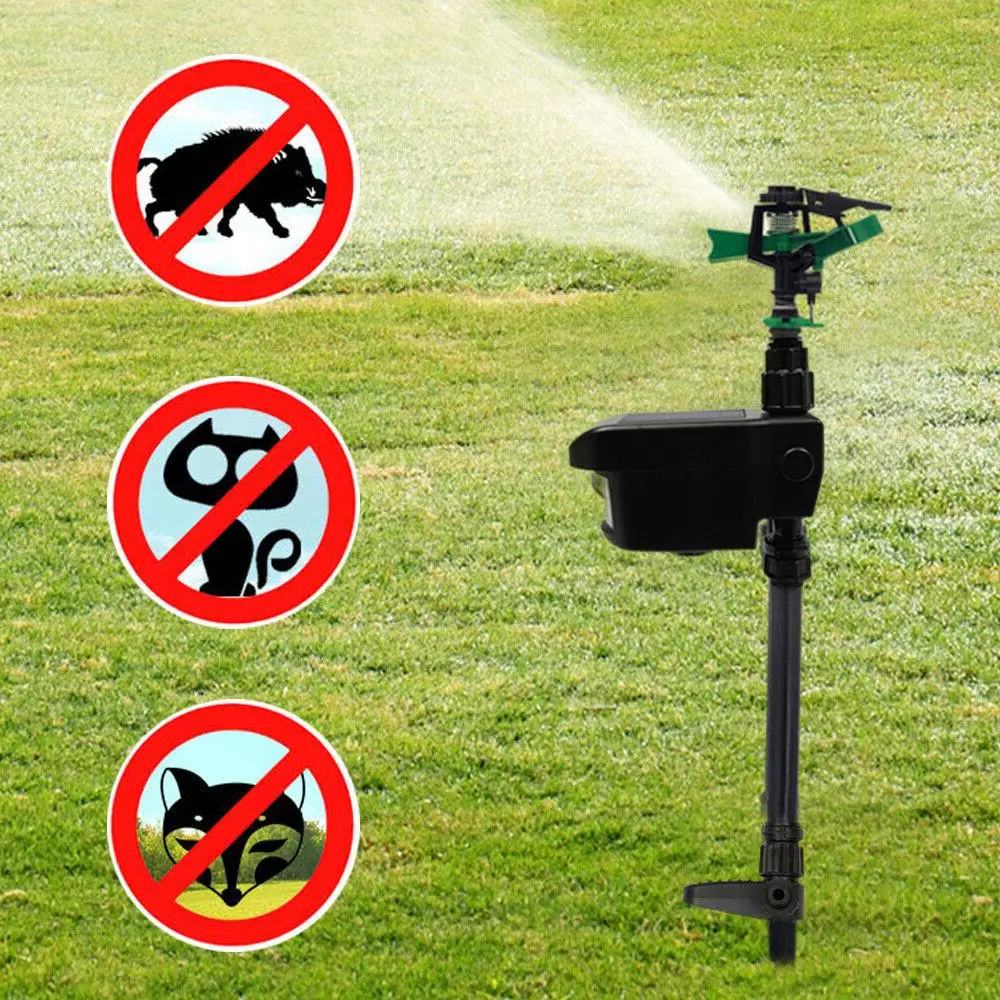 Motion-Activated Animal Repellent Sprinkler