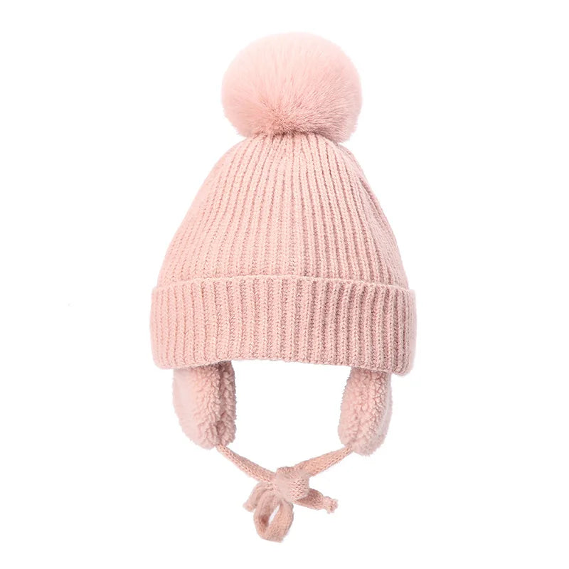 Kids Knit Beanie with Earflaps