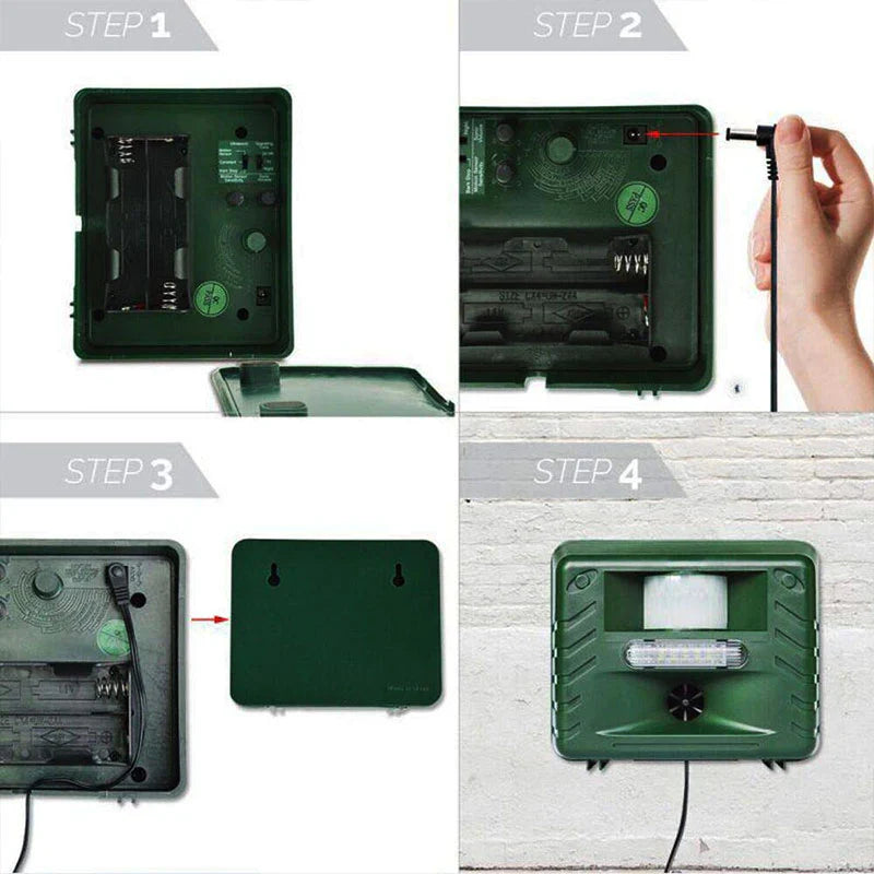 Solar Ultrasonic Woodpecker Repeller
