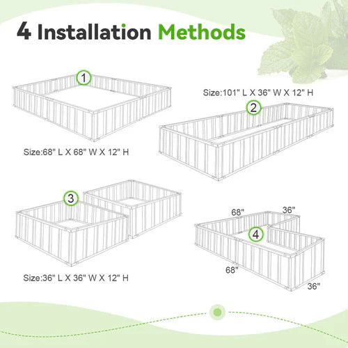 Outdoor Raised Garden Bed