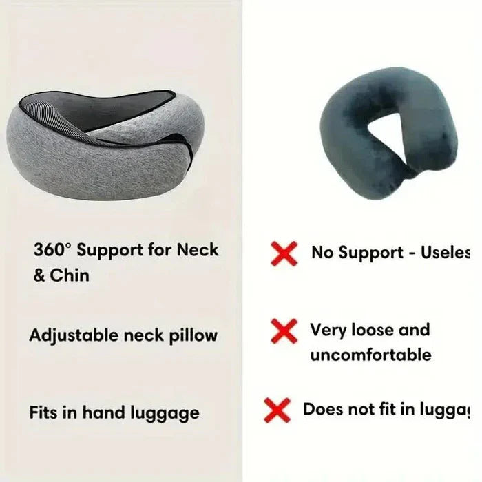 Snail Style Memory Foam Travel Curved Neck Pillow